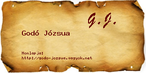 Godó Józsua névjegykártya