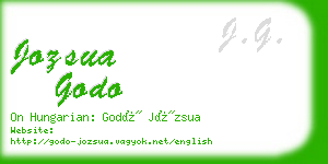 jozsua godo business card